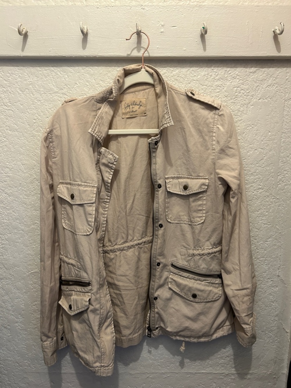 Velvet by Graham & Spencer Light Beige Utility Jacket